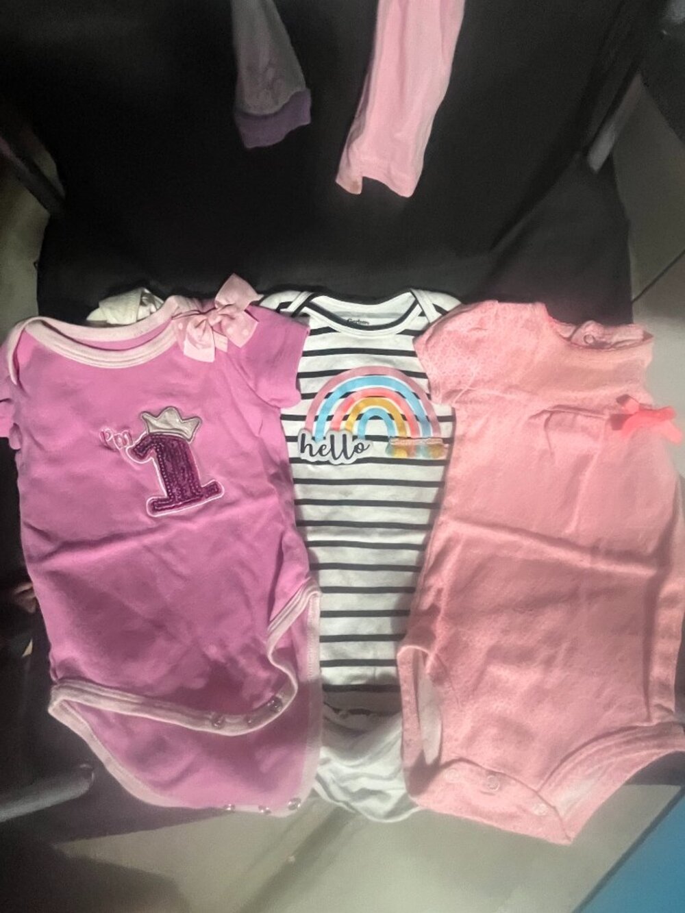 3 Pack of Girls Onsie's